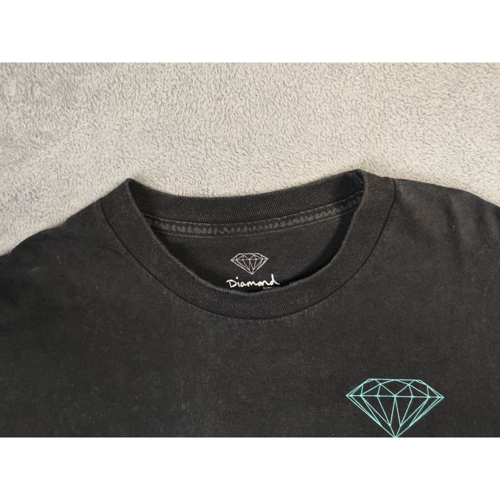 Diamond Supply Co. Diamond Supply Co Shirt Adult Mens Large Black Teal Size US L / EU 52-54 / 3 - 9 Thumbnail