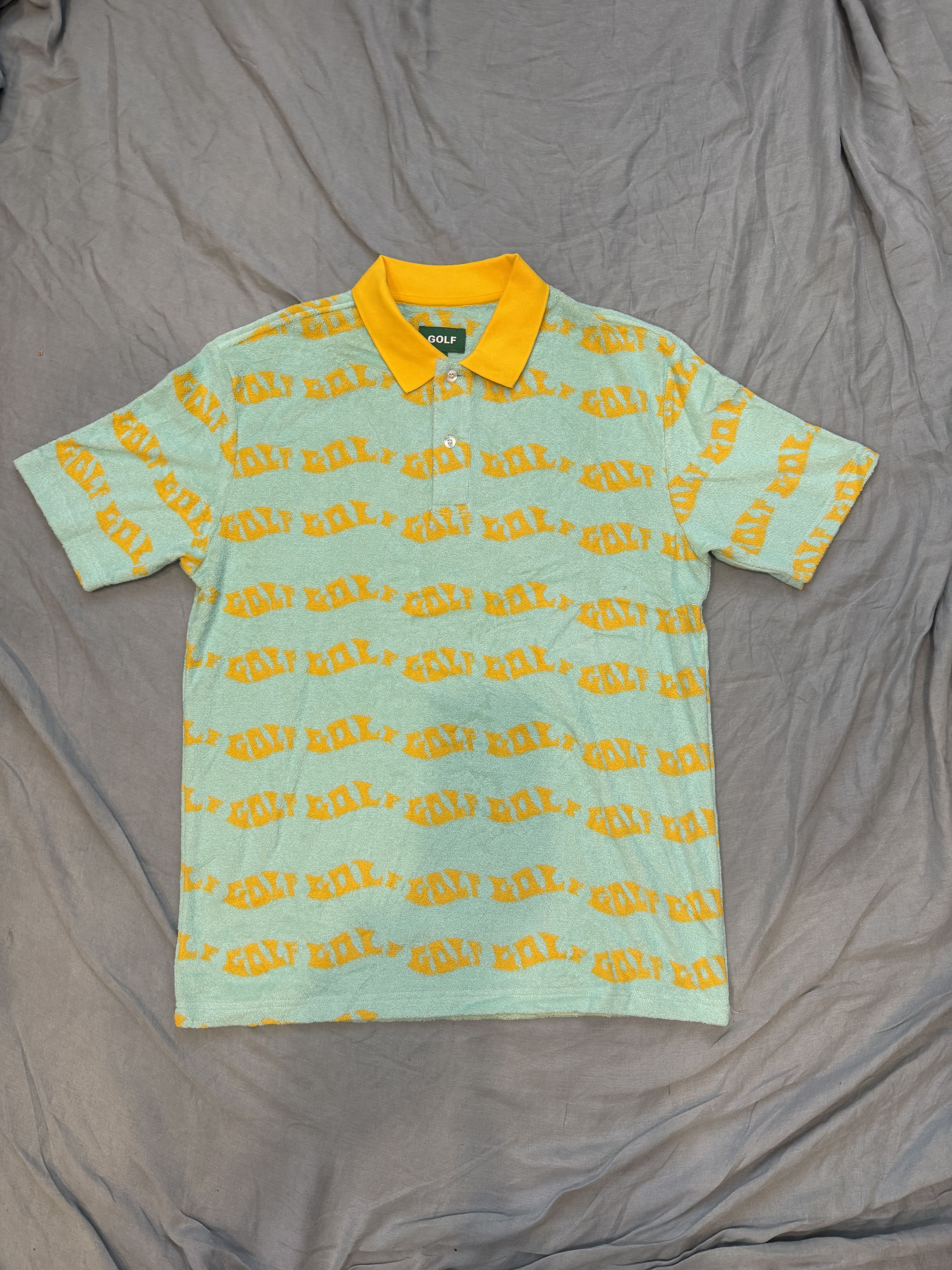 GOLF WANG FLAME VELOUR POLO ベロアポロシャツ GOLF WANG FLAME VELOUR POLO ベロアポロシャツ