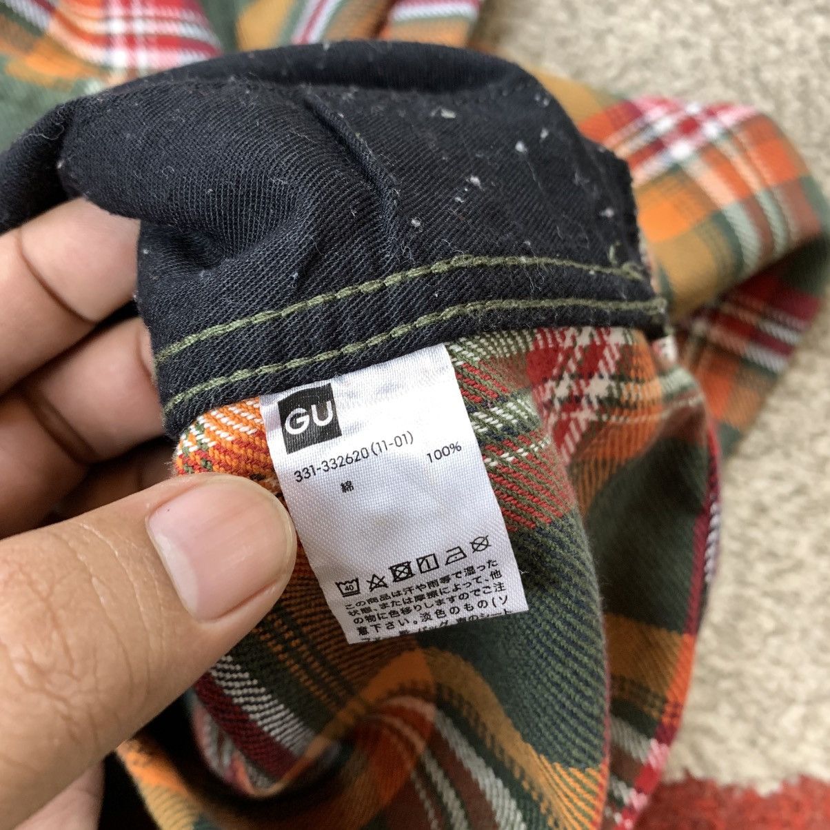 GU GU PLAID FLANNEL SHIRT Oversize Size US S / EU 44-46 / 1 - 7 Thumbnail