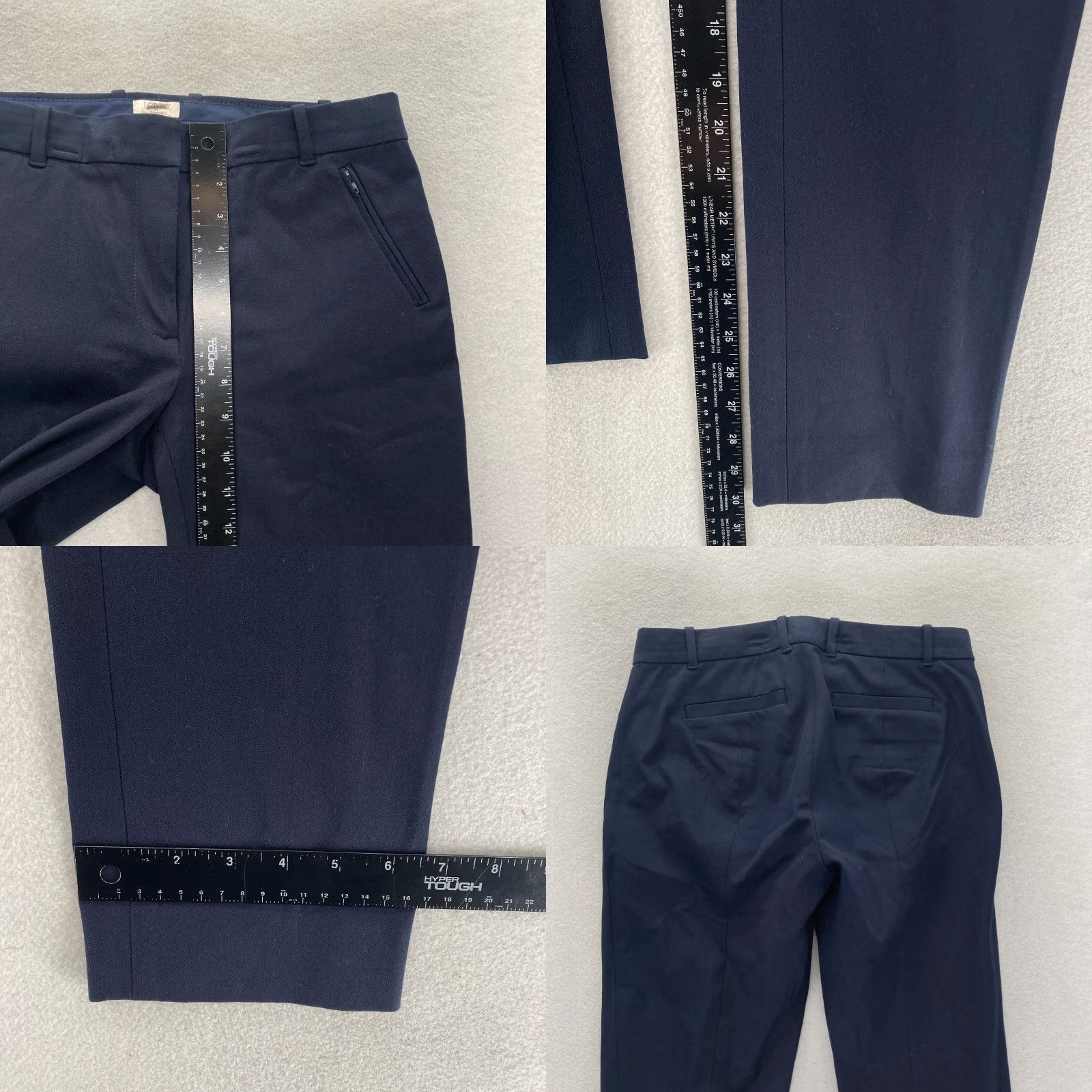 J.Crew J.CREW Lexie Pants Women's 4 Navy Blue Stretch Skinny Office Career Chino Pants Size 28" / US 6 / IT 42 - 8 Thumbnail