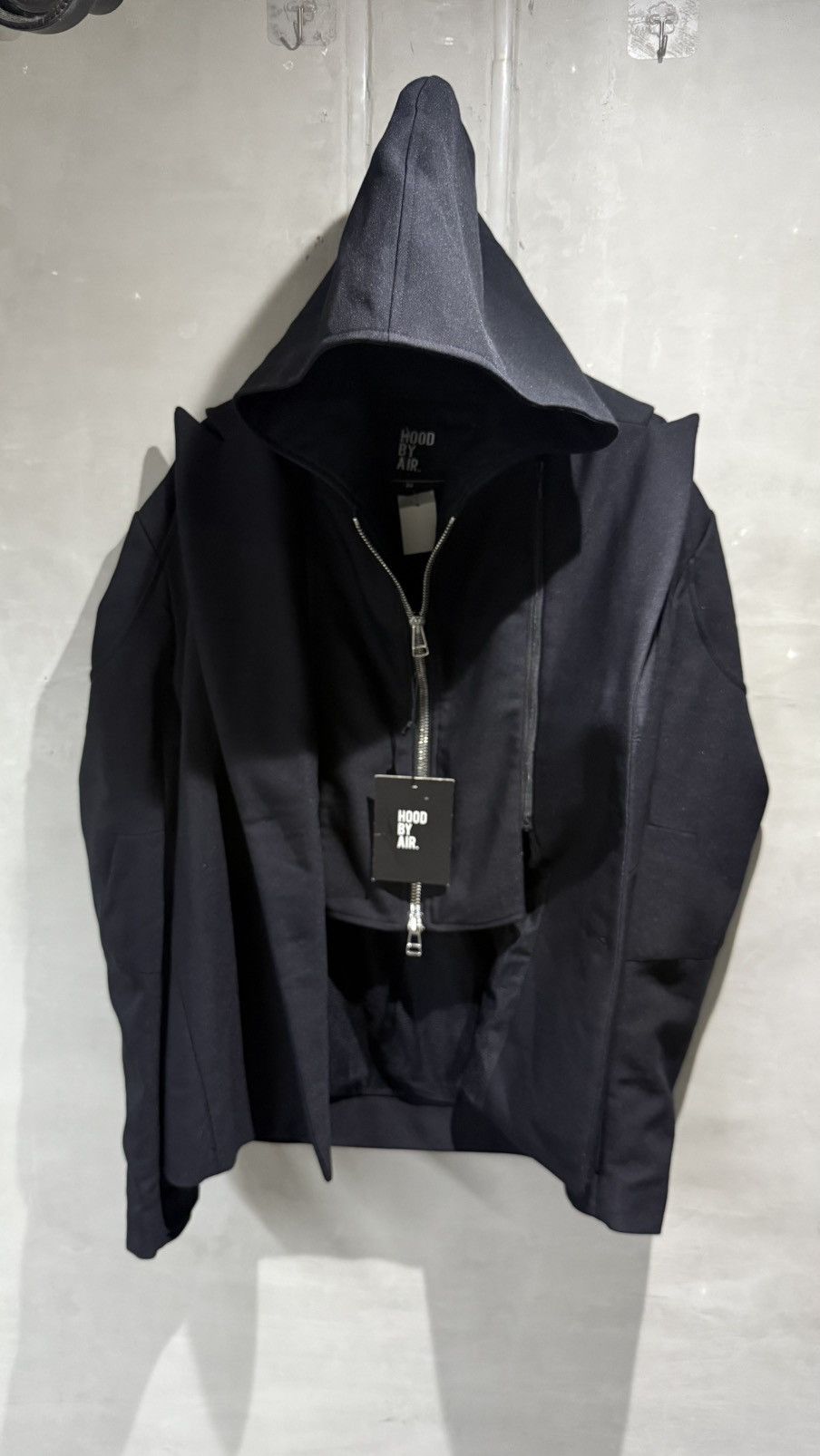 Hood By Air Rare Hood By Air Hooded Vest Playboi Carti Vamp Punk Look Size 50R - 25 Thumbnail