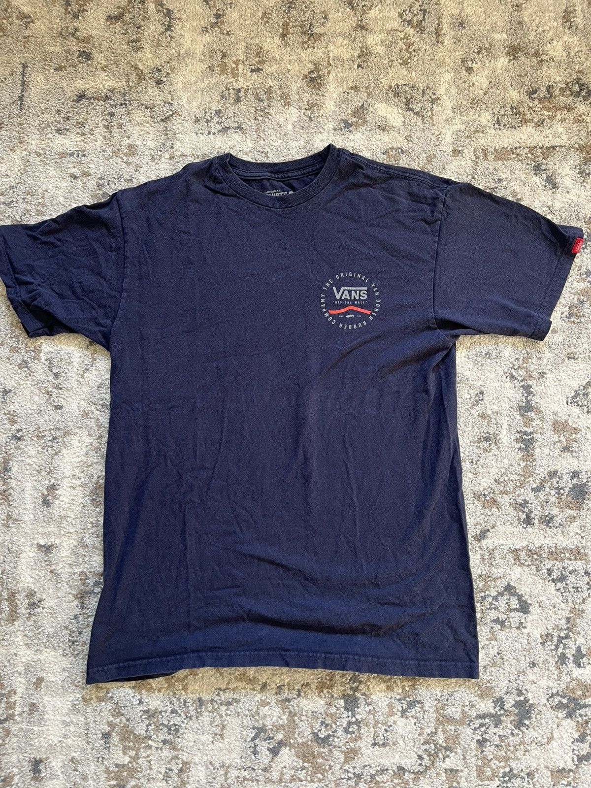 Vans Vans Original Logo Youth Medium Blue T-Shirt Size US XXS / EU 40 - 1 Thumbnail