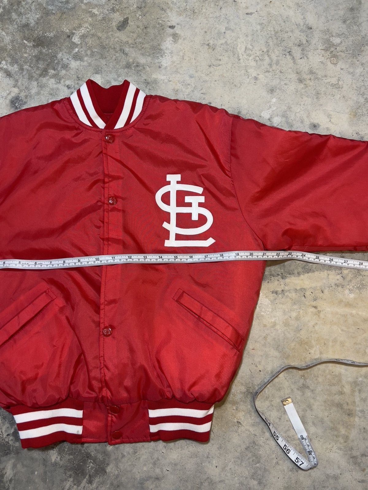 MLB vintage 80s St Louis Cardinals MLB baseball varsity jacket Size US L / EU 52-54 / 3 - 8 Thumbnail