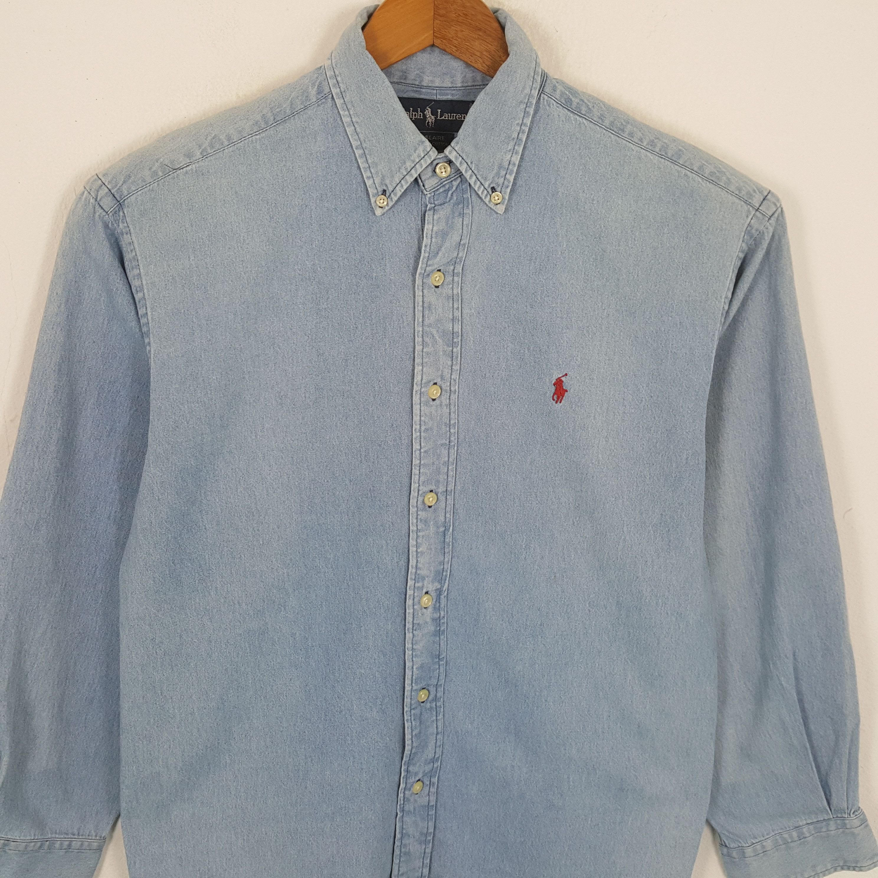 Vintage POLO by RALPH LAUREN Fashion Brand Denim Shirts