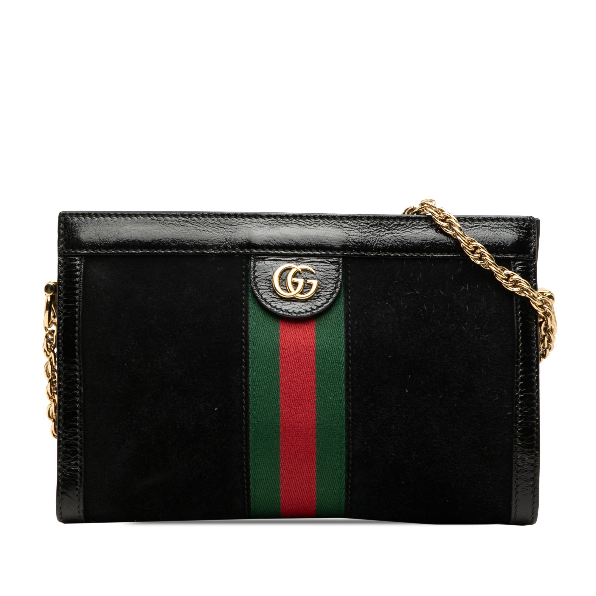 Gucci Suede Web Ophidia Chain Crossbody Size ONE SIZE - 1 Thumbnail