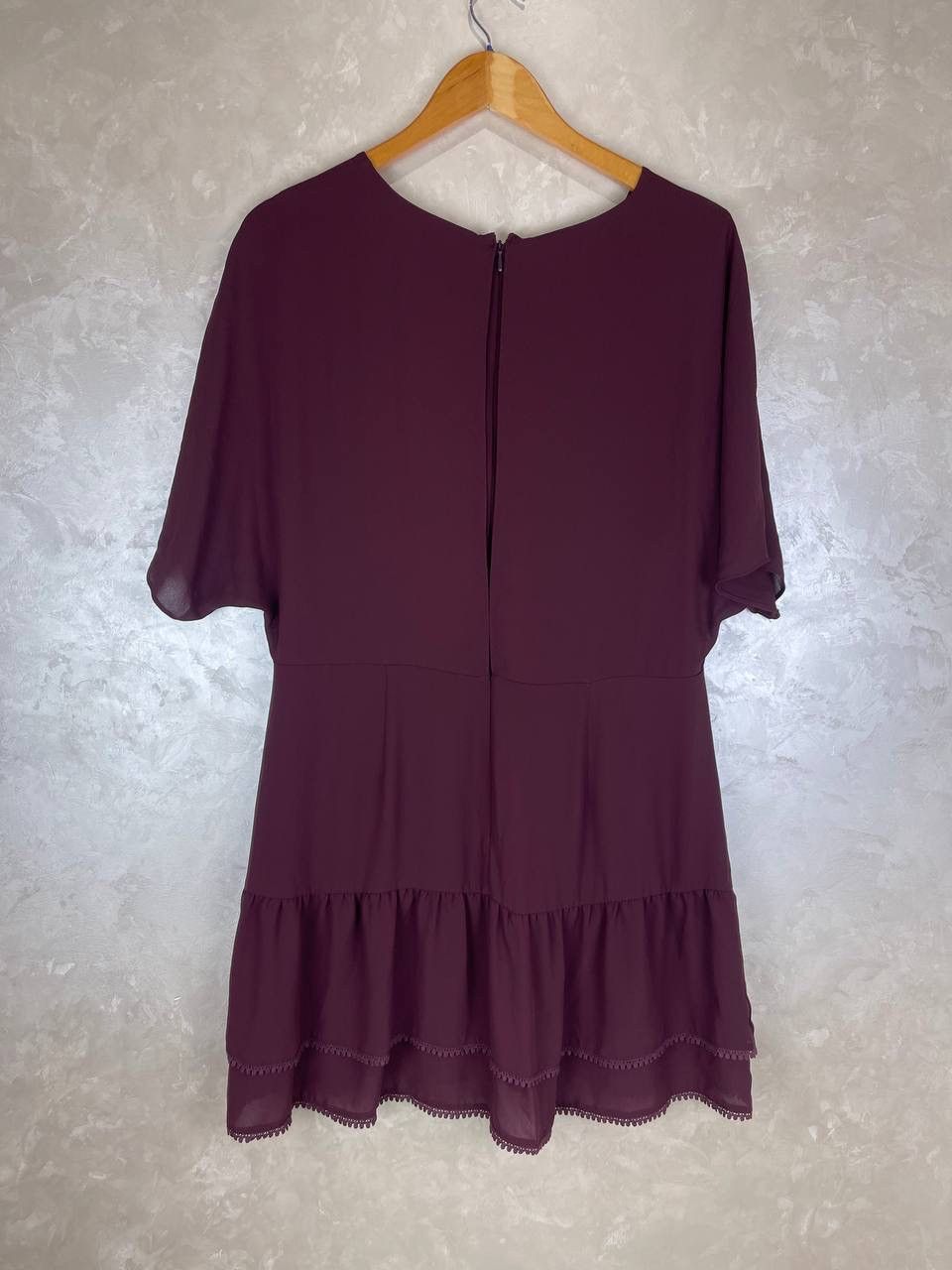 Allsaints AllSaints Marley Dress Bordeaux Size UK14 EU42 Viscose New Size L / US 10 / IT 46 - 6 Thumbnail