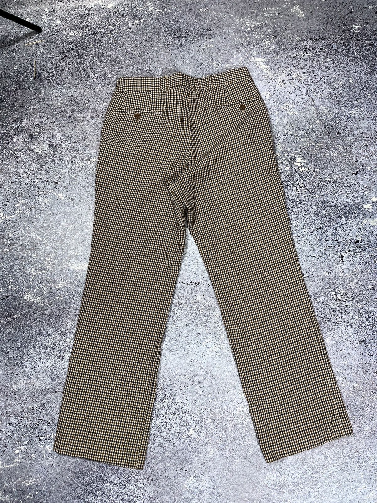 Aquascutum Vintage Aquascutum Camel Check 100% Wool Casual Pants Size US 31 - 7 Thumbnail