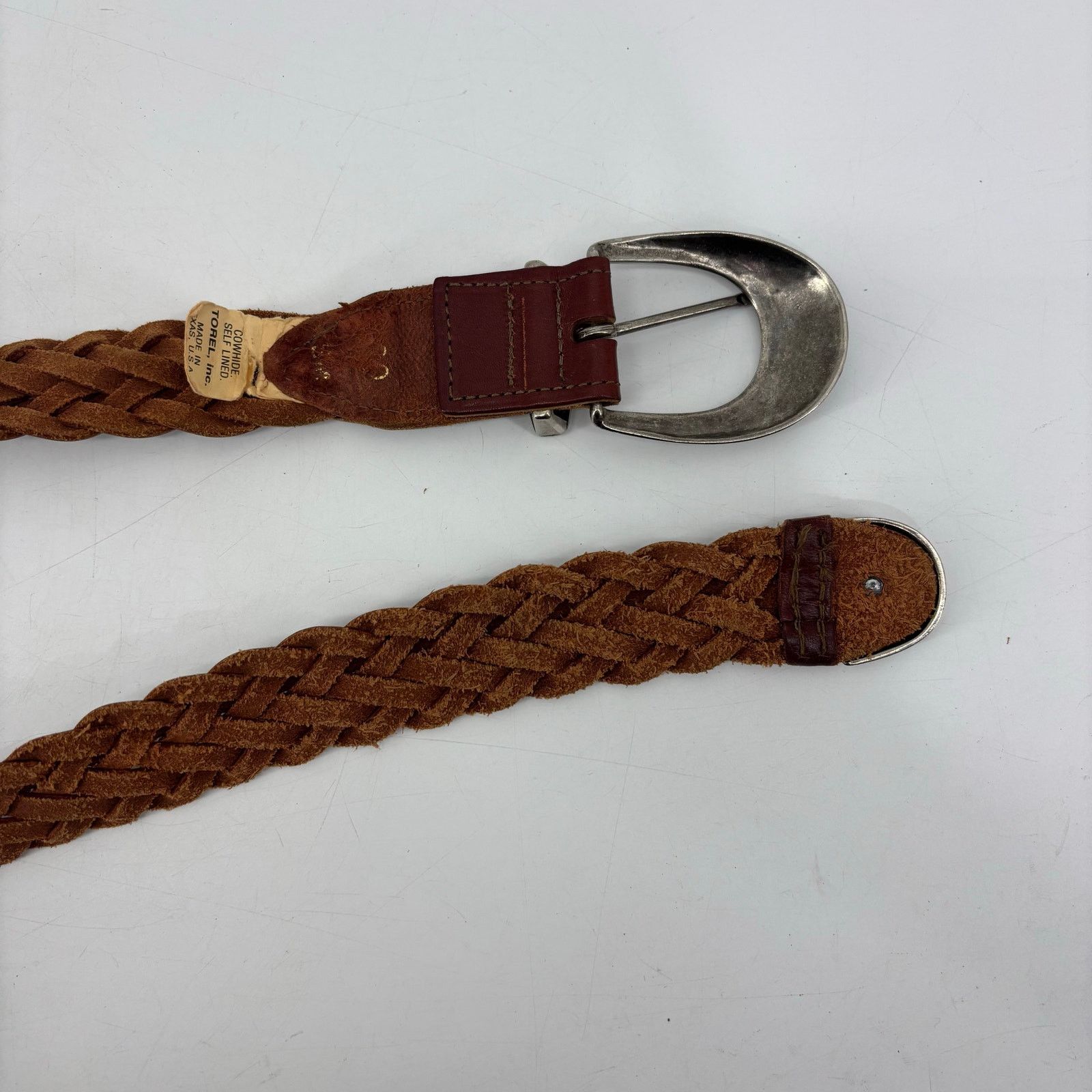 Other Torel Womens S Braided Leather Belt USA Boho Weaved Braided Size ONE SIZE - 9 Thumbnail