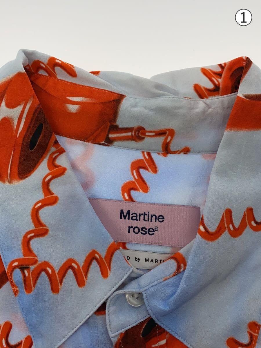 Martine Rose Oversized Telephone Motif Rayon Short Sleeve Shirt Size US S / EU 44-46 / 1 - 7 Thumbnail