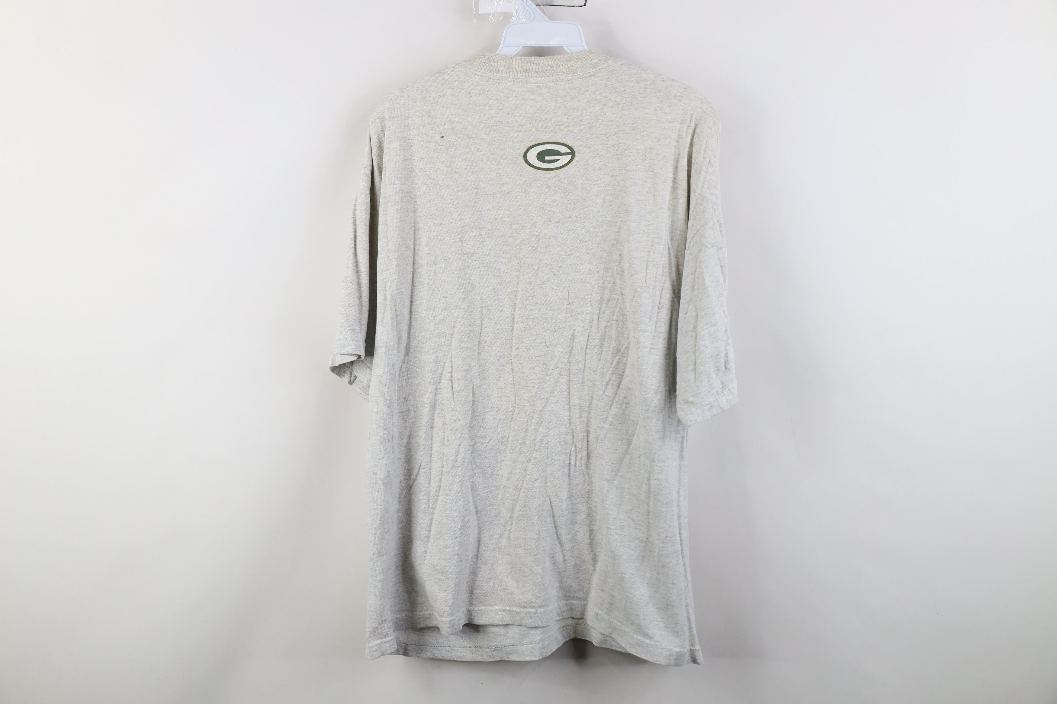Vintage Vintage 90s Green Bay Packers Football T-Shirt Heather Gray Size US L / EU 52-54 / 3 - 13 Thumbnail