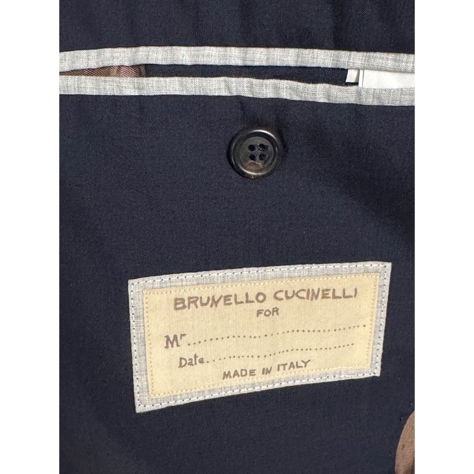 Brunello Cucinelli Brunello Cucinelli Navy Blue Unstructured Blazer jacket 48R Size 48R - 5 Thumbnail