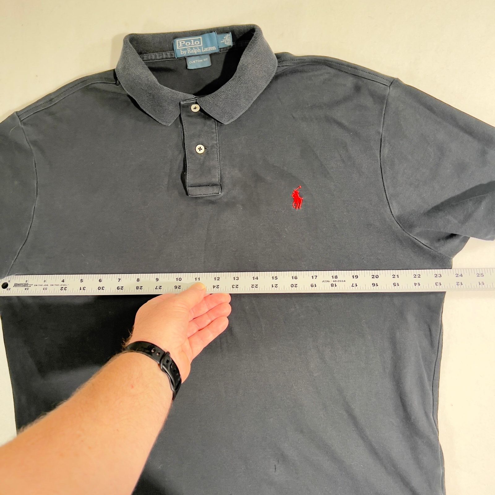 Polo Ralph Lauren Polo Ralph Lauren Henley Polo Shirt Men L Custom Fit Black Size US L / EU 52-54 / 3 - 6 Thumbnail