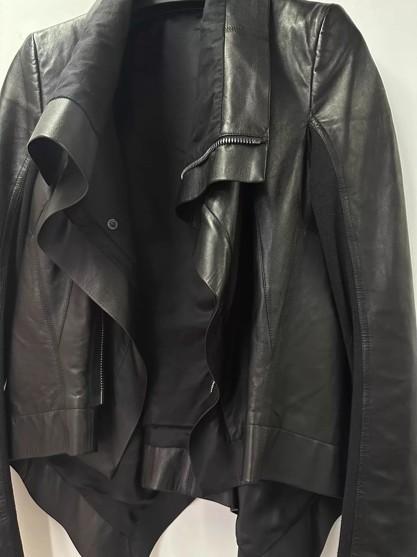 Rick Owens Rick Owens Naska Biker Jacket Lambskin Women's Size 40 Size S / US 4 / IT 40 - 2 Thumbnail