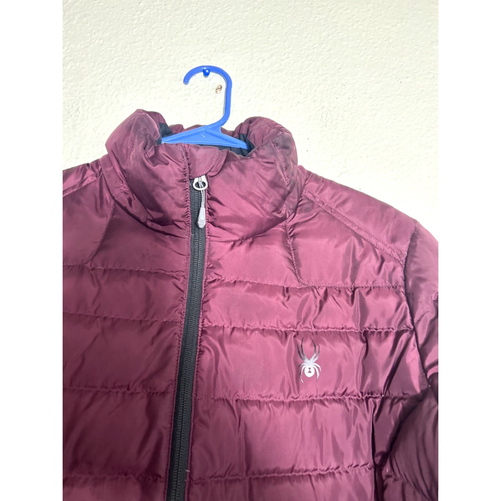 Spyder Spyder Jacket Women Puffer Down Burgundy Full Zip Pockets L Regular Red 162005 Size L / US 10 / IT 46 - 6 Thumbnail