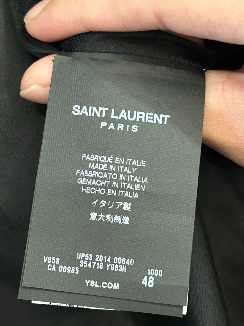 Saint Laurent Paris saint Laurent paris14 Autumn and Winter Black and White Te Size US M / EU 48-50 / 2 - 6 Thumbnail