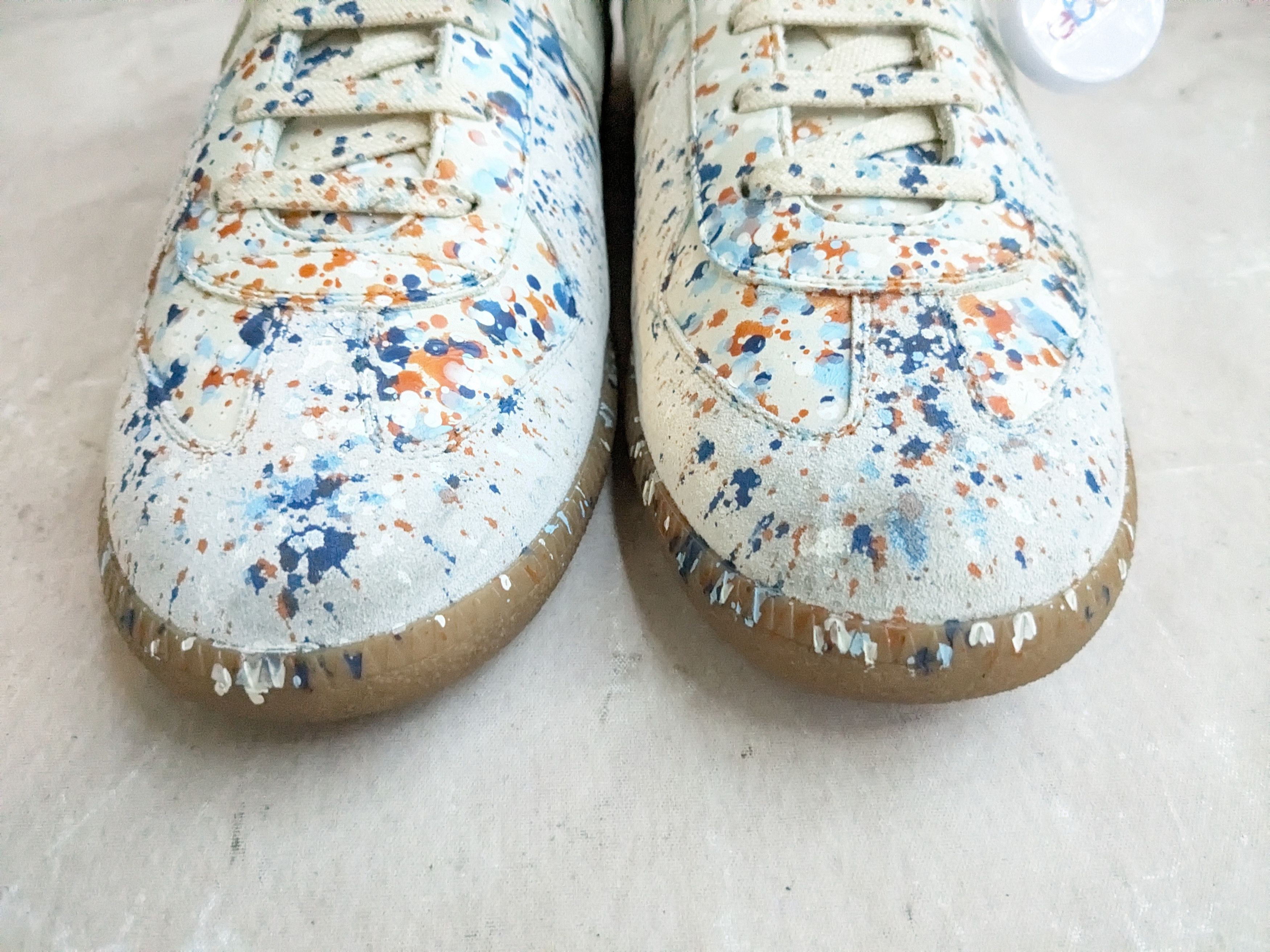 Maison Margiela Maison Margiela Replica GAT Paint Splatter Gray 10 43 Size US 10 / EU 43 - 4 Thumbnail