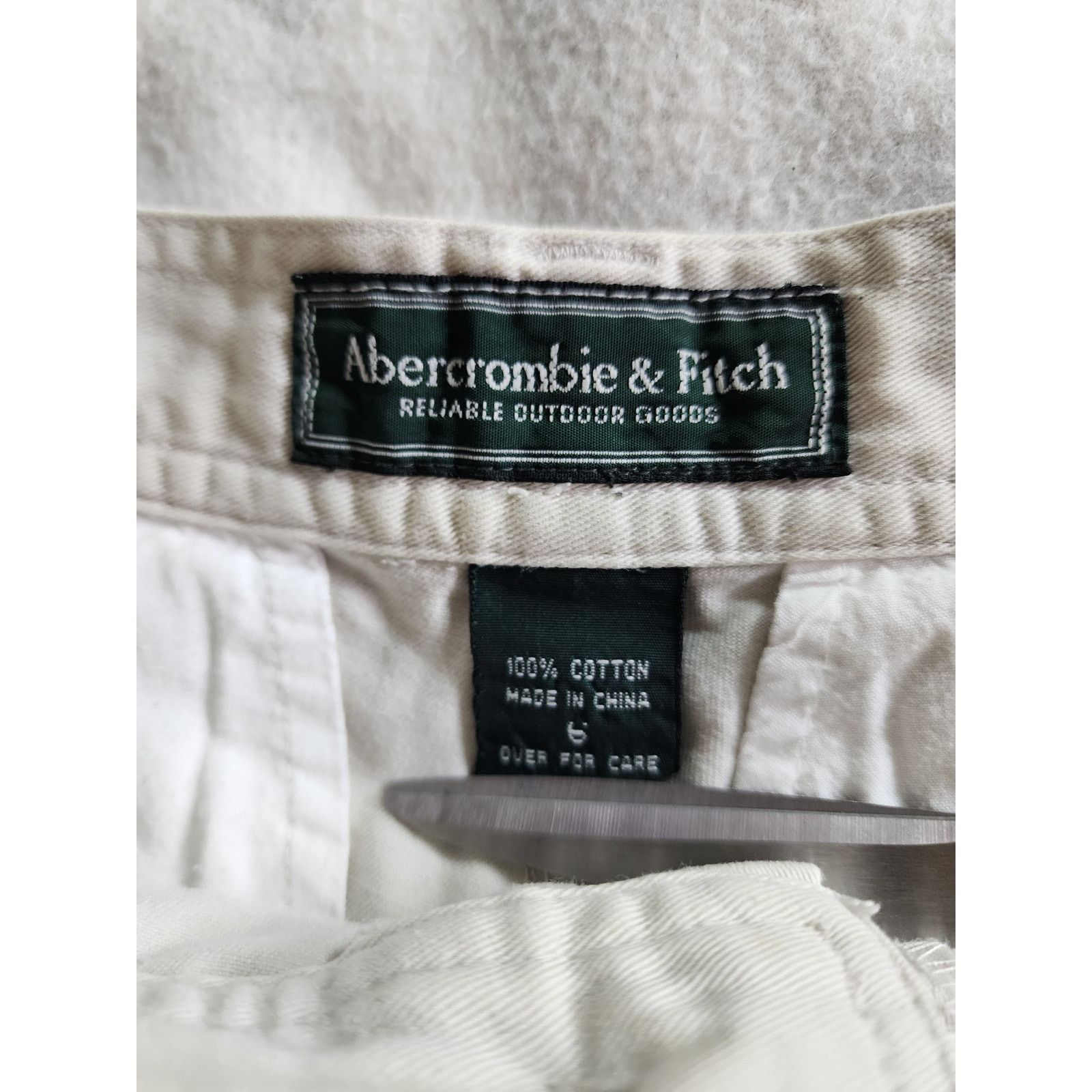Abercrombie & Fitch VTG Abercrombie & Fitch 90s Y2K Cargo Shorts Size 6 Khaki Size 28" / US 6 / IT 42 - 3 Thumbnail