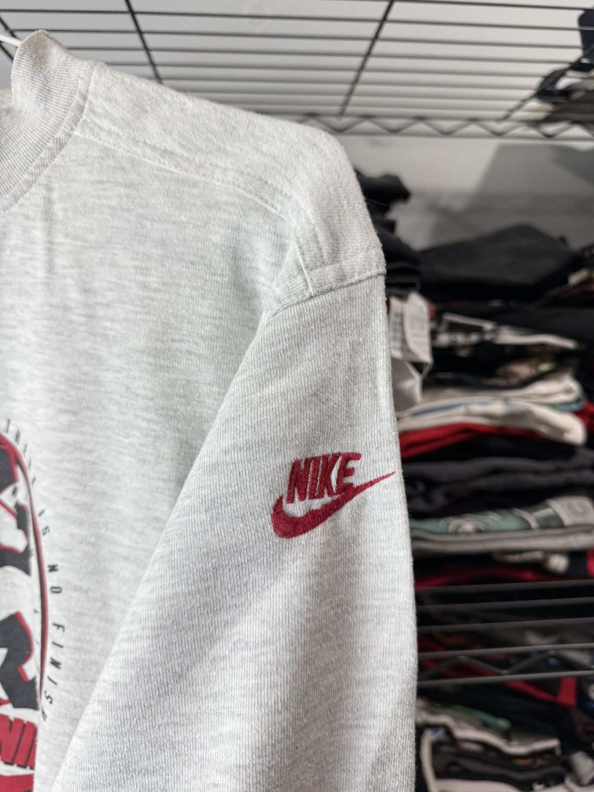 Nike 1990’s Rare Nike Vintage Sweatshirt Running Big Logo Print Size US S / EU 44-46 / 1 - 4 Thumbnail
