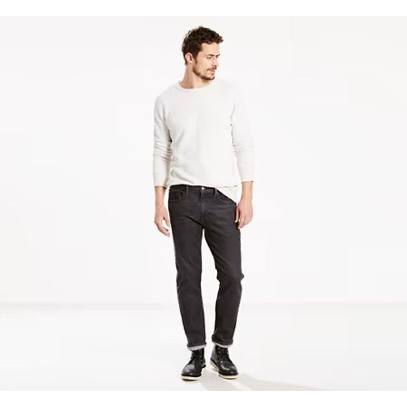 Levi's LEVI’S® 502™ REGULAR TAPER FIT STRETCH JEANS BLACK 36 x 30 Size US 36 / EU 52 - 1 Thumbnail