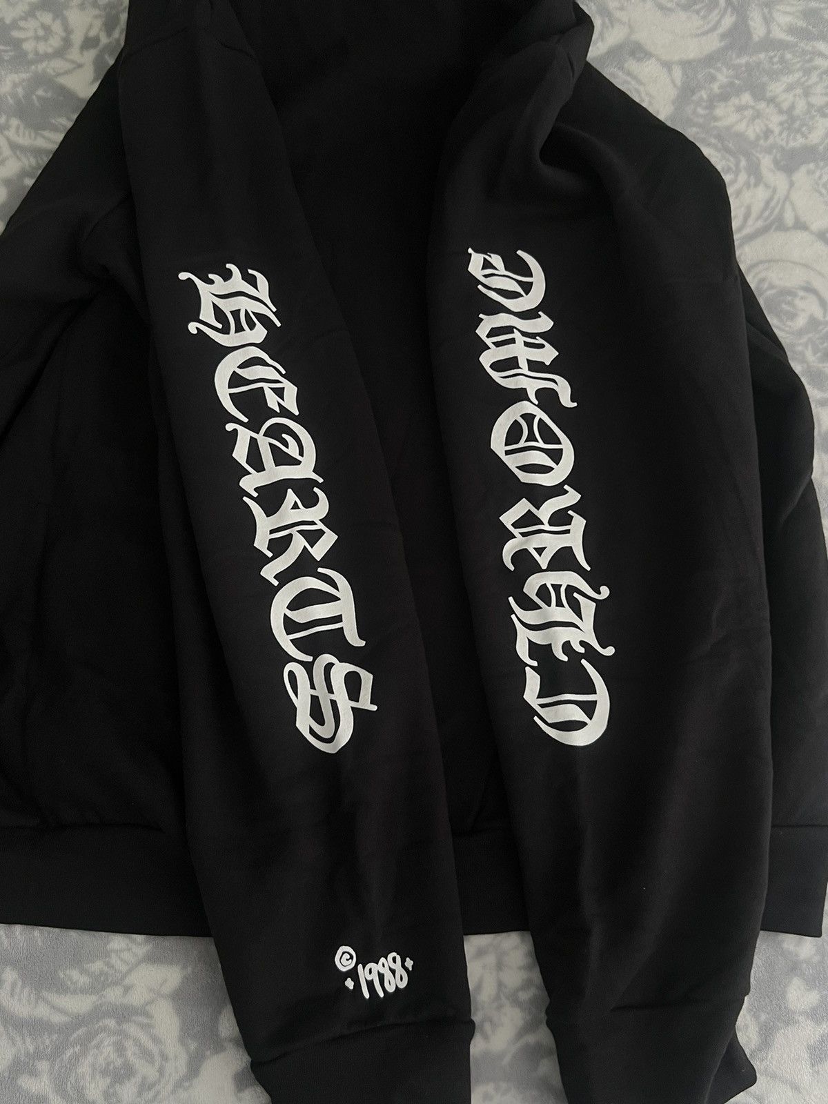 image of Chrome Hearts 1988 Online Exclusive Hoodie in Black, Men's (Size XL)