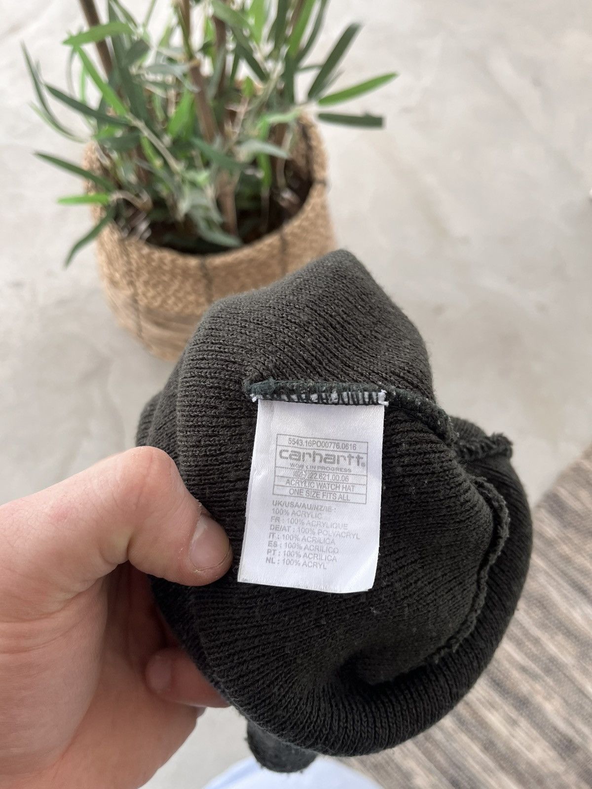 Carhartt Vintage Carhartt Dark Grey Beanie Hat Center Logo Sk8 Y2K Size ONE SIZE - 9 Thumbnail