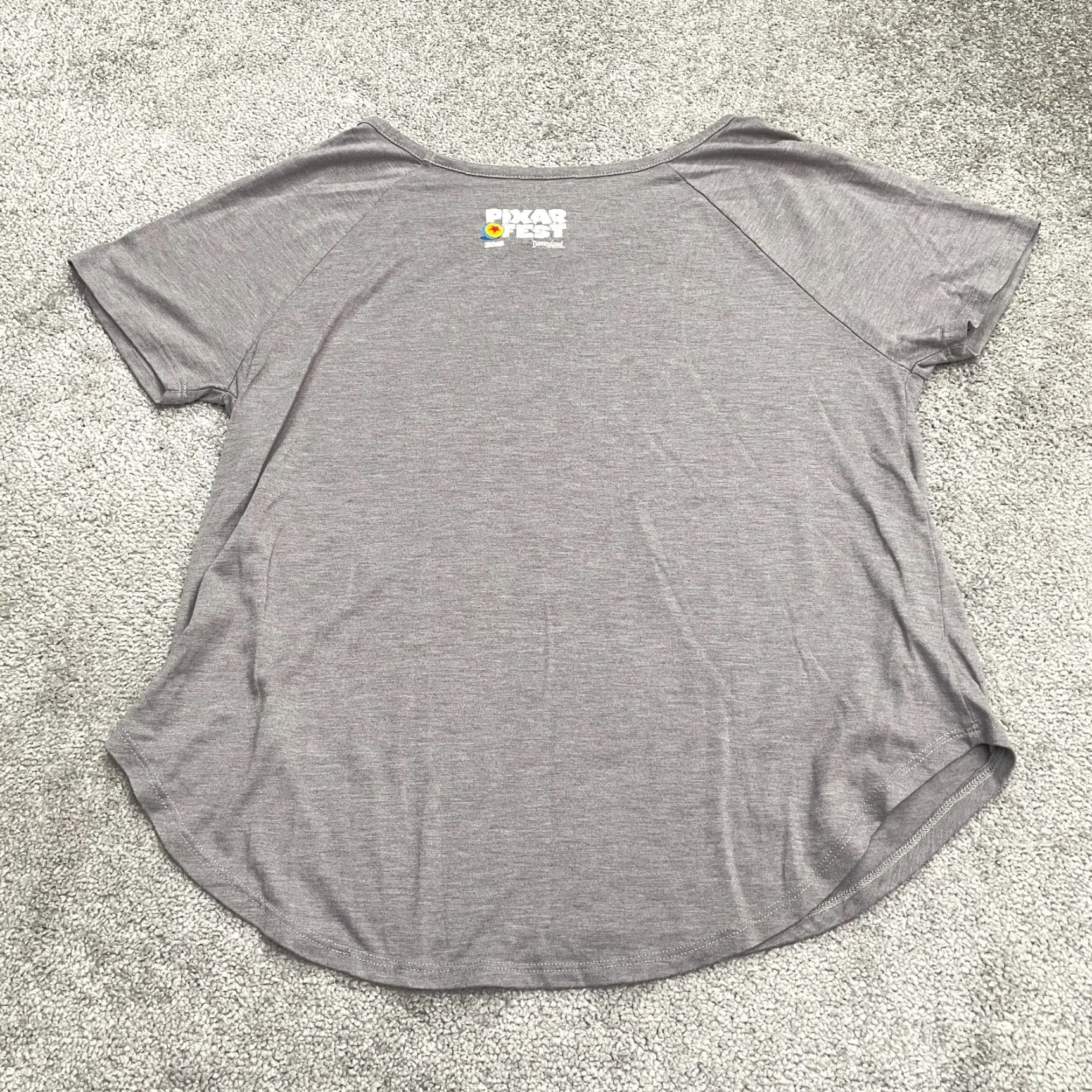 Disney Disney Disneyland Pixar Fest 2018 Graphic T-Shirt Womens Large Gray Short Sleeve Tee Size L / US 10 / IT 46 - 2 Thumbnail
