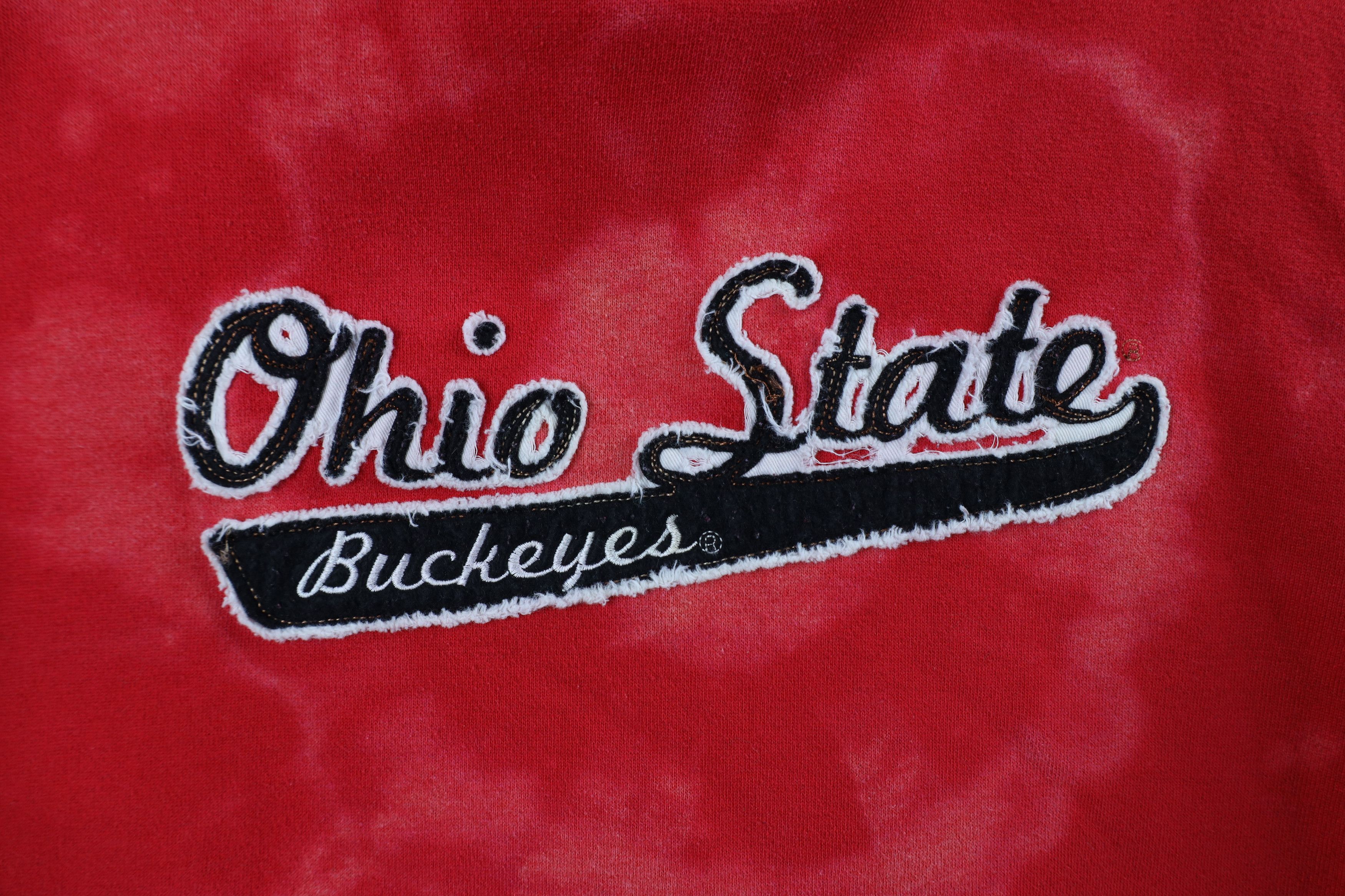 Vintage Vintage 90s Script Acid Wash Ohio State University Hoodie Size US L / EU 52-54 / 3 - 6 Thumbnail