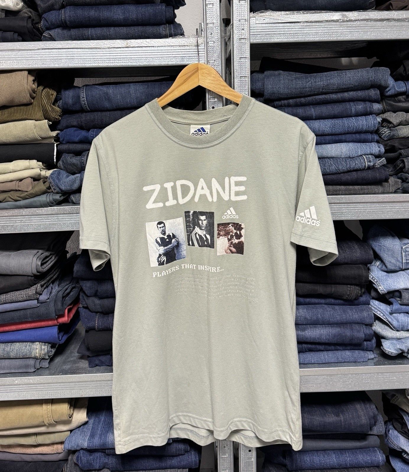 Adidas Adidas Zinedine ZIDANE Vintage T-Shirt Size US M / EU 48-50 / 2 - 1 Thumbnail
