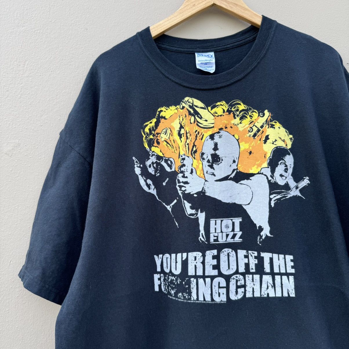 Vintage Vintage hotfuzz movie 2007 t shirt Size US XXL / EU 58 / 5 - 2 Thumbnail