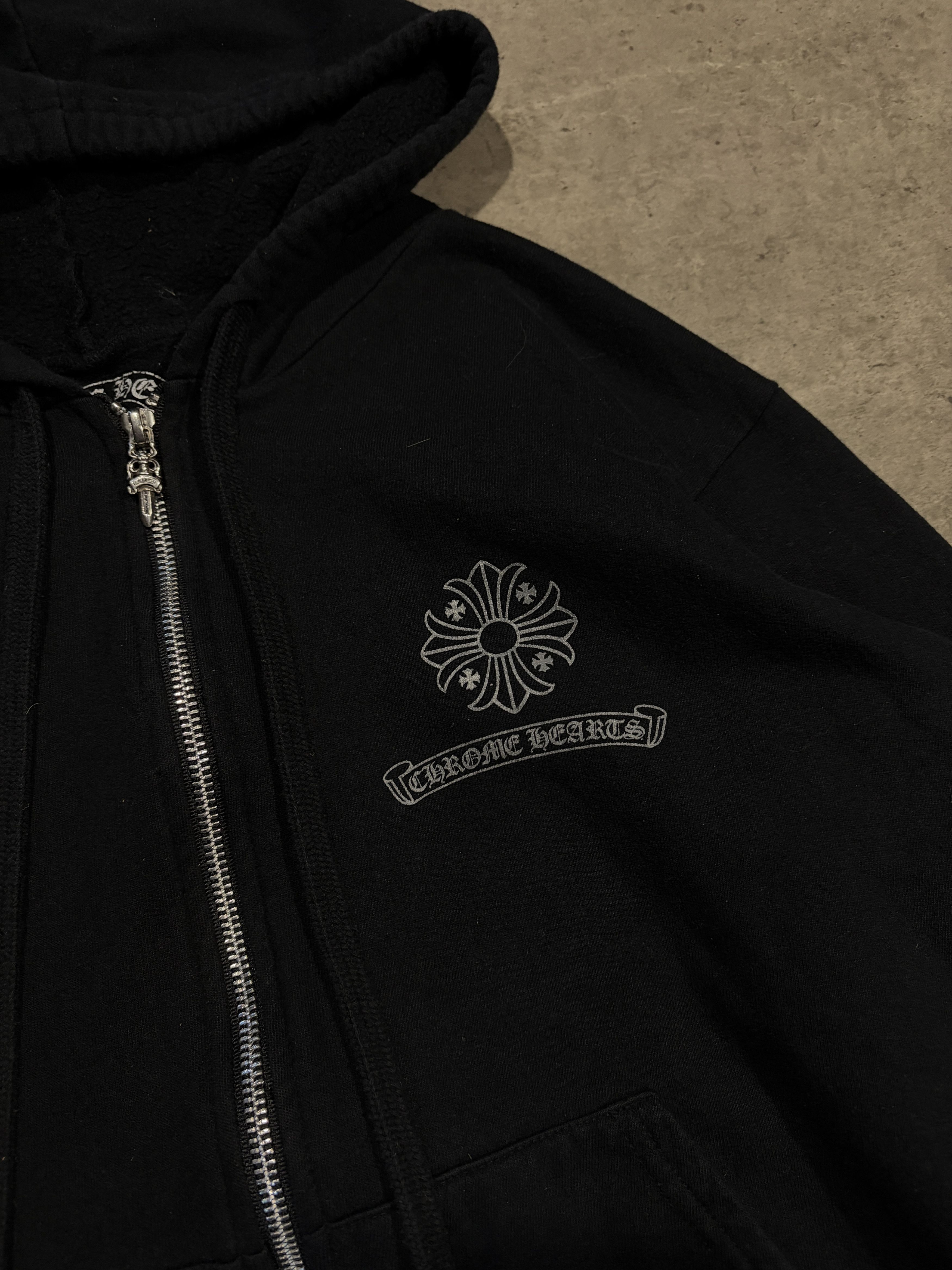Chrome Hearts chrome hearts zip up hoodie cross Size US S / EU 44-46 / 1 - 3 Thumbnail