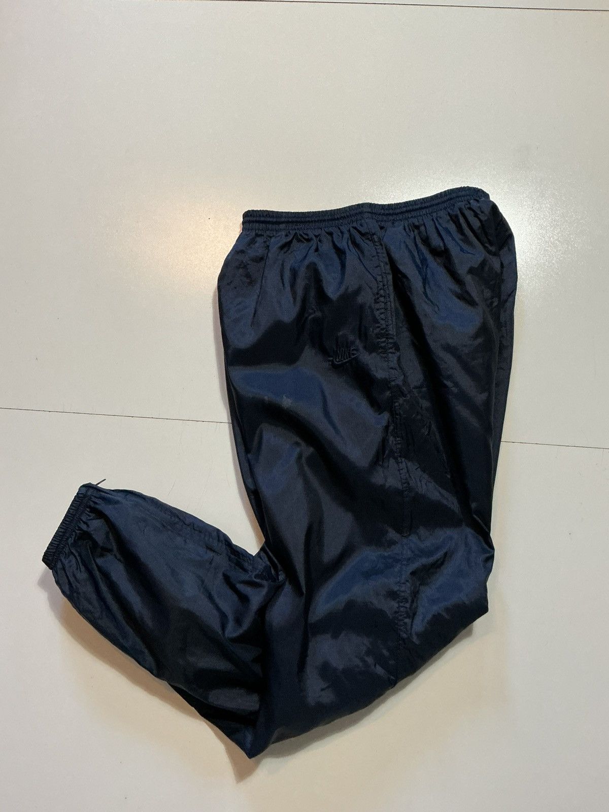 Nike Vintage 90s Nike Swoosh Windbreaker Nylon Lined Track Pants Size US 34 / EU 50 - 2 Thumbnail