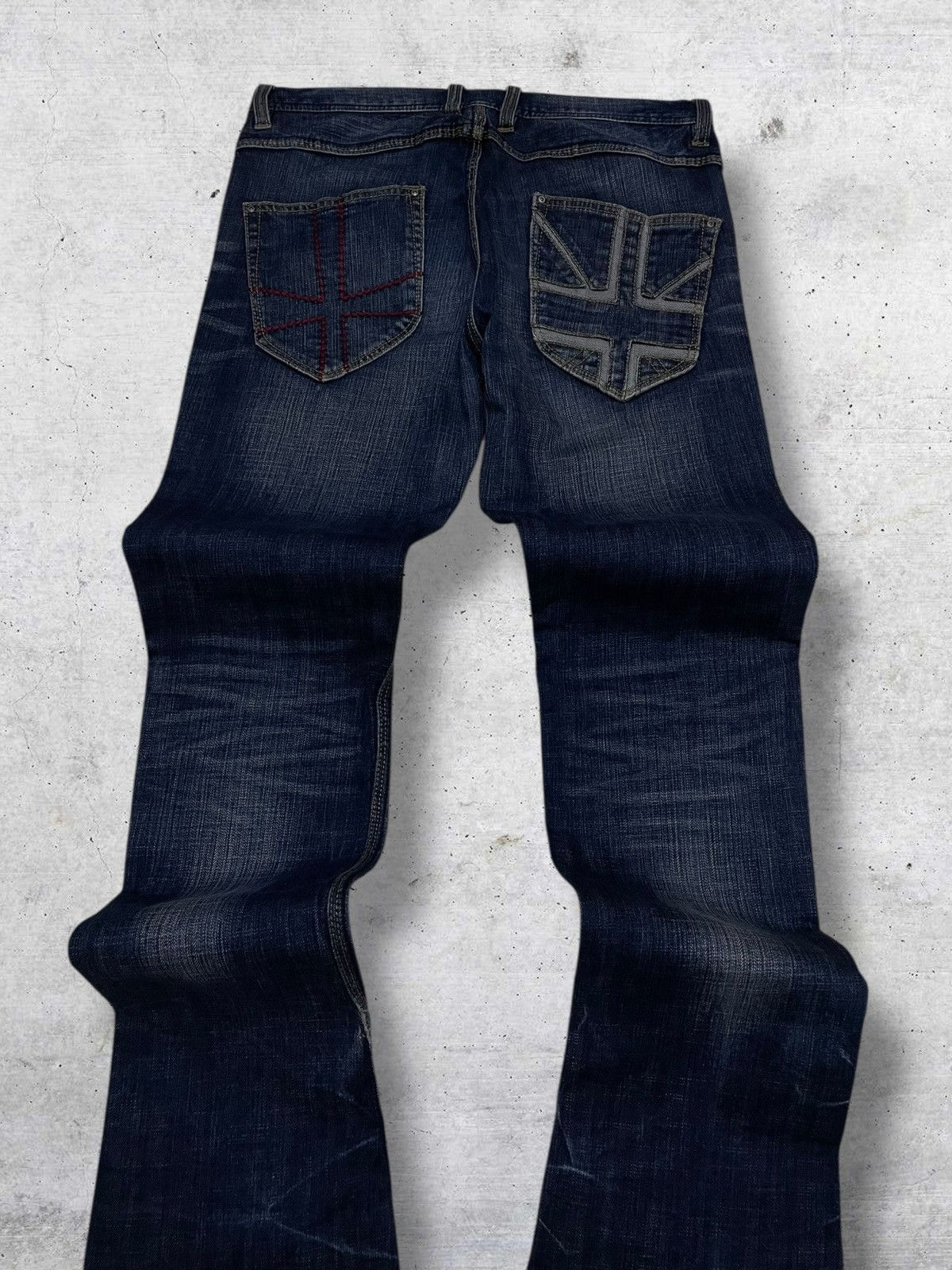 Tornado Mart VINTAGE HIDEWAYS NICOLE 90S JAPAN DESIGNER FLARED CUT DENIM Size US 30 / EU 46 - 11 Thumbnail