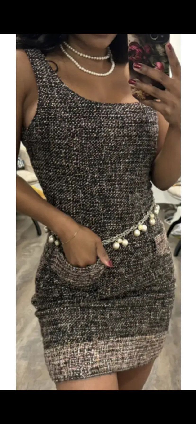 Dolce & Gabbana Dolce&Gabbana tweed mini dress lace up back size S Size S / US 4 / IT 40 - 3 Thumbnail