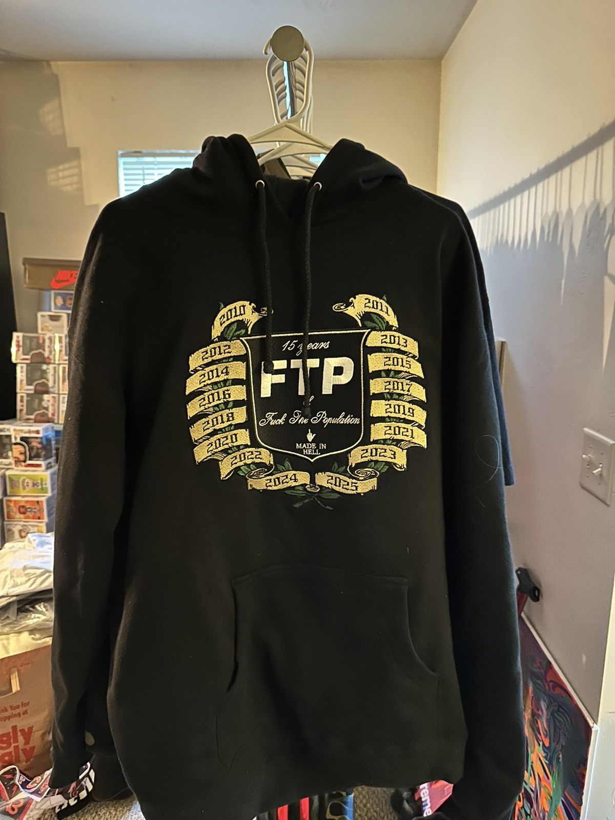Fuck The Population FTP 15 year anniversary hoodie Size US XL / EU 56 / 4 - 2 Thumbnail