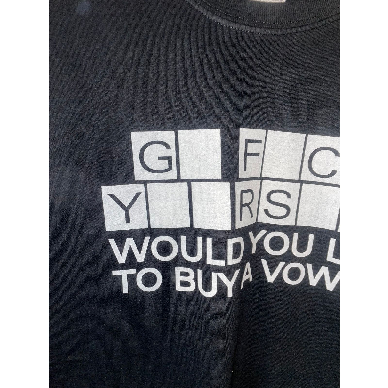 Gildan Y2K Go F Yourself Buy A Vowel Humor Joke Black Shirt Large Size US L / EU 52-54 / 3 - 2 Thumbnail