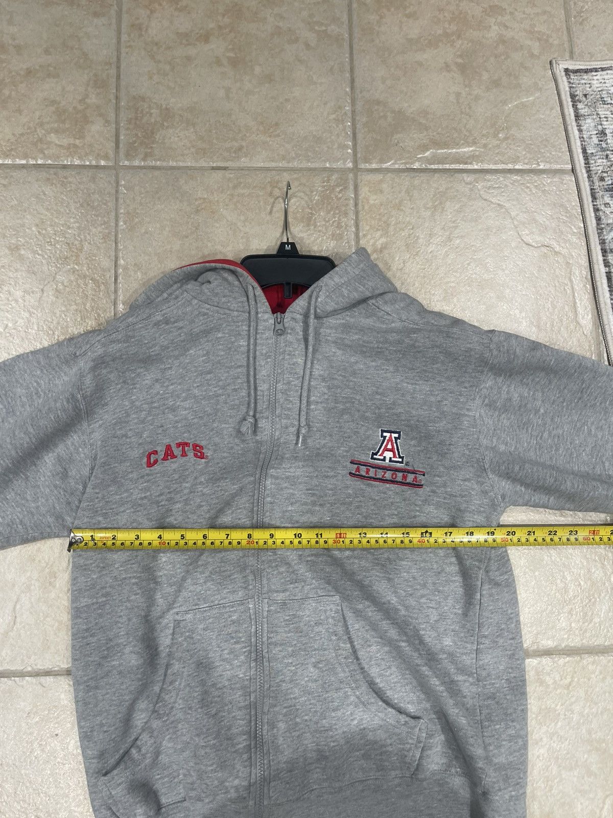 Starter Vintage Starter Arizona Wildcats Full Zip Hoodie Jacket Grey Size US M / EU 48-50 / 2 - 9 Thumbnail