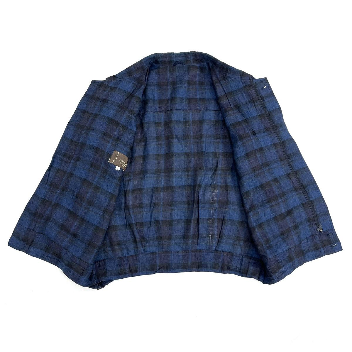 Givenchy 90s Vintage Givenchy Plaid Work Jacket Italian Designer Size US L / EU 52-54 / 3 - 2 Thumbnail