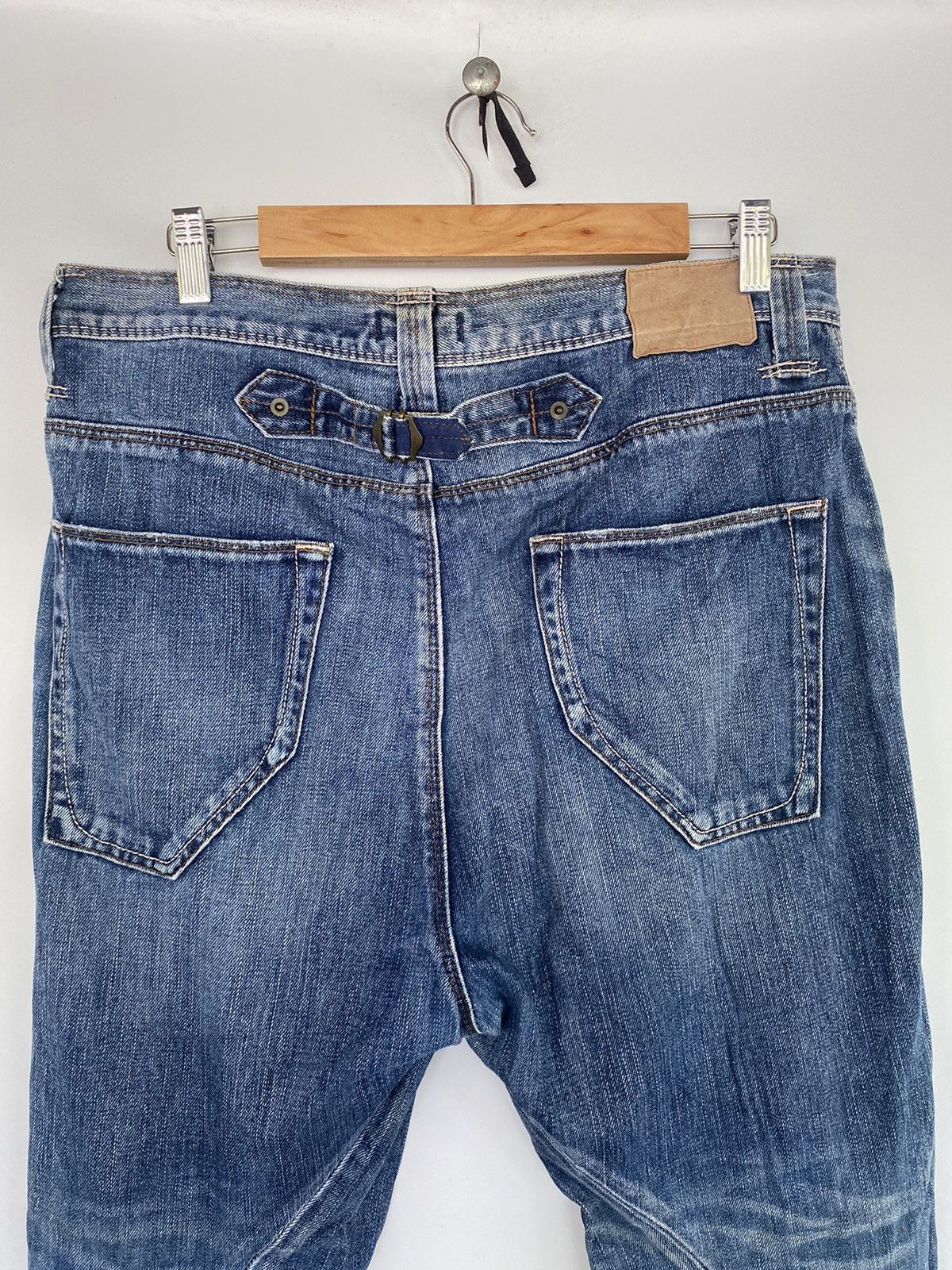 Designer × Japanese Brand Japanese Brand Bit Blue Denim Jeans Pant Size US 34 / EU 50 - 5 Thumbnail