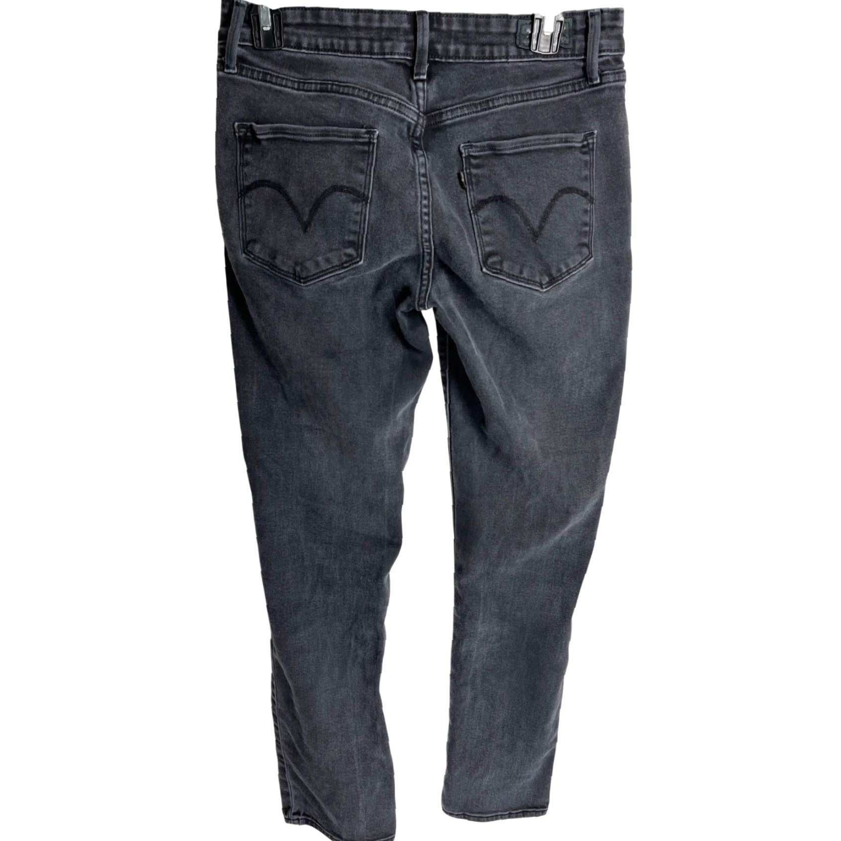 Levi's Levis Jeans Womens Skinny Regular Size 8 Gray Mid Denim Pocket 5-Pocket Style Minimalist Wardrobe Size 29" - 2 Thumbnail