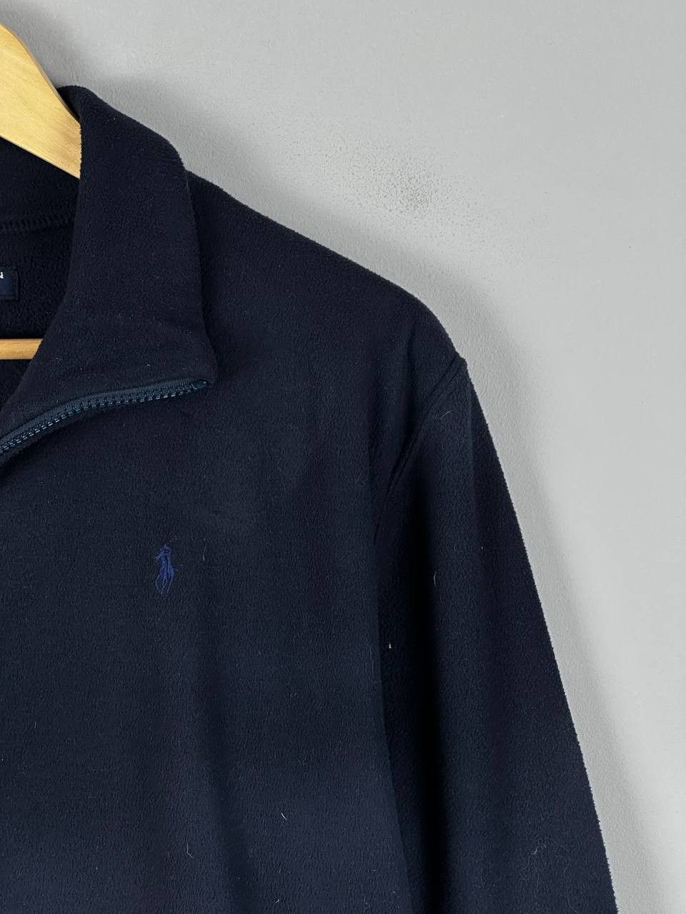 Polo Ralph Lauren Vintage Polo Ralph Lauren Navy Fleece Small Logo Size L / US 10 / IT 46 - 4 Thumbnail