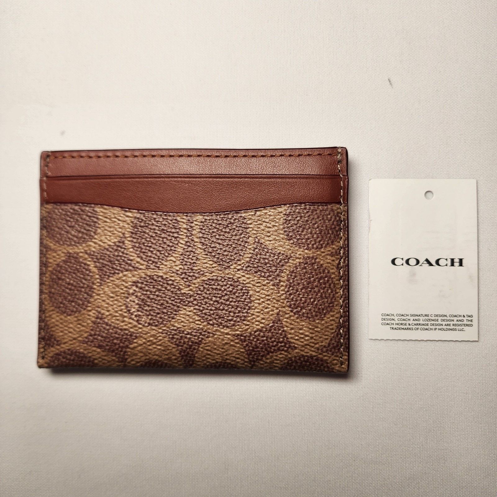Coach COACH CY305 Holiday Essential Card Case Signature Train Size ONE SIZE - 2 Thumbnail