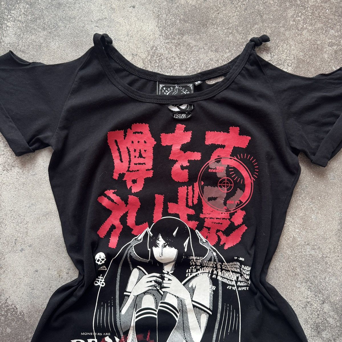 Killstar Killstar Y2K Gothic Punk Distressed Long T-Shirt / Dress Size S / US 4 / IT 40 - 4 Thumbnail