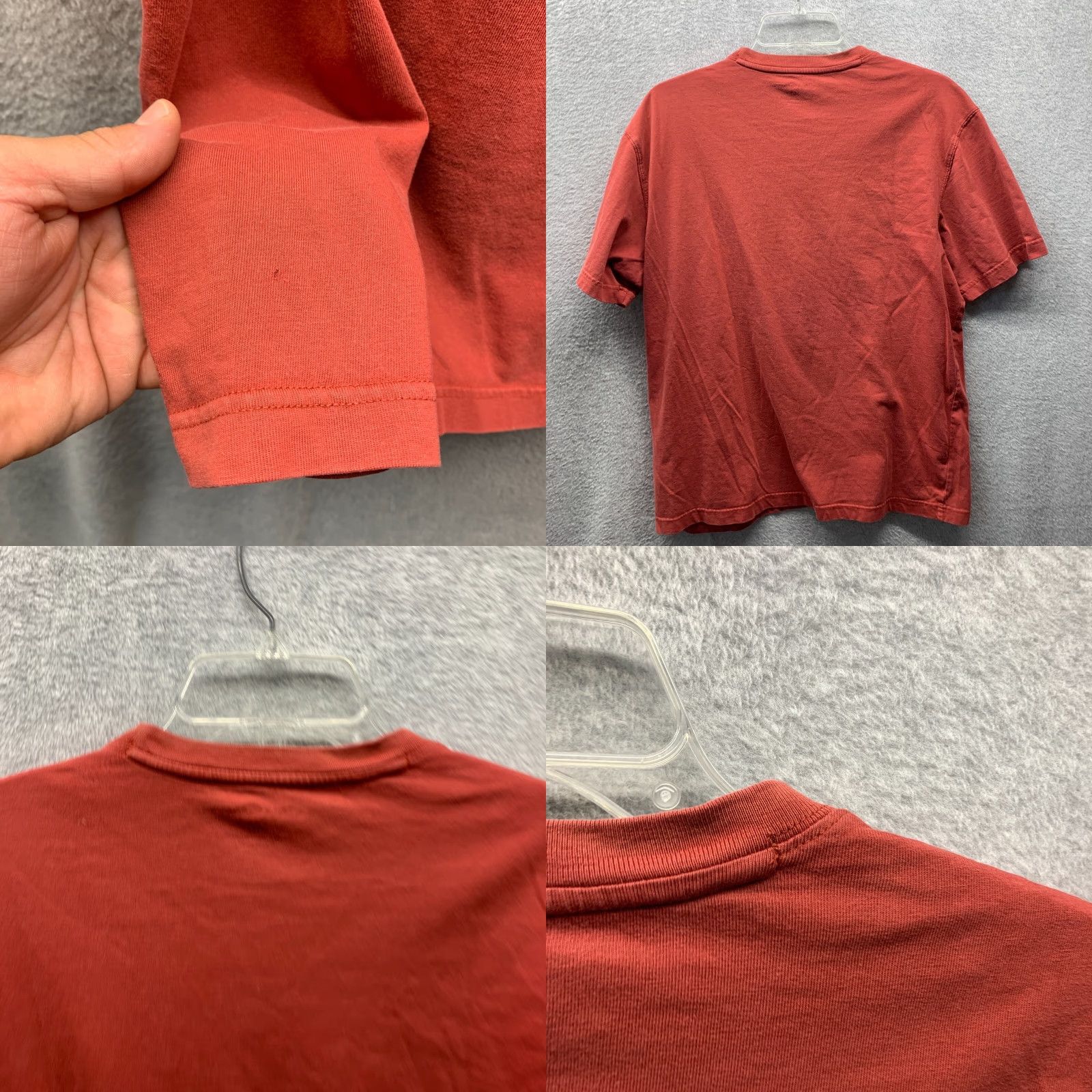 Eddie Bauer Eddie Bauer Shirt Men Red Cotton Classic Short Sleeve Crew Neck L Large 80s 90s Vintage: No Size US L / EU 52-54 / 3 - 8 Thumbnail