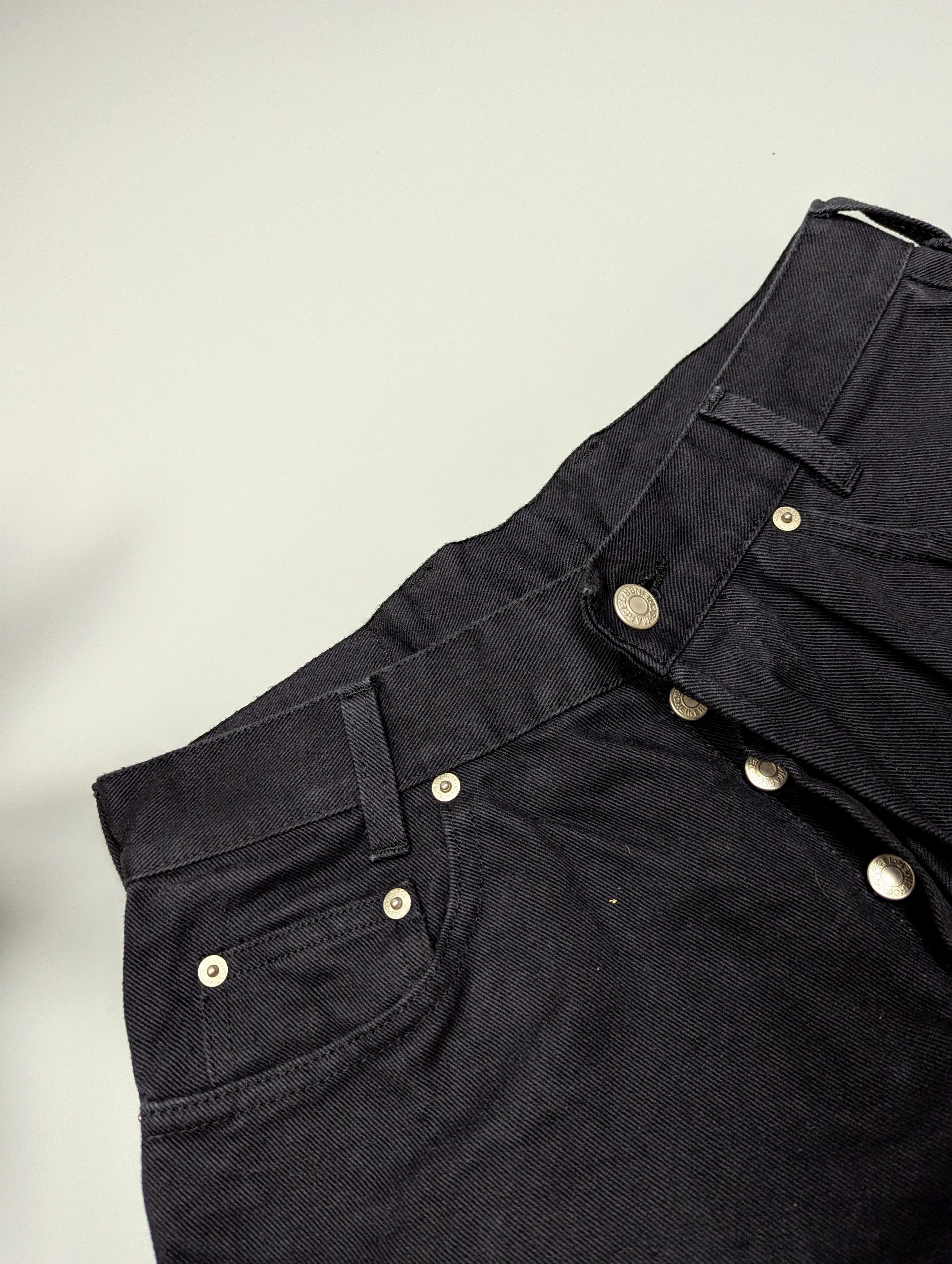 Hysteric Glamour Y2K Italian Skater Baggy Black Denim Shorts Grunge VTG Sk8 Size US 29 - 6 Thumbnail