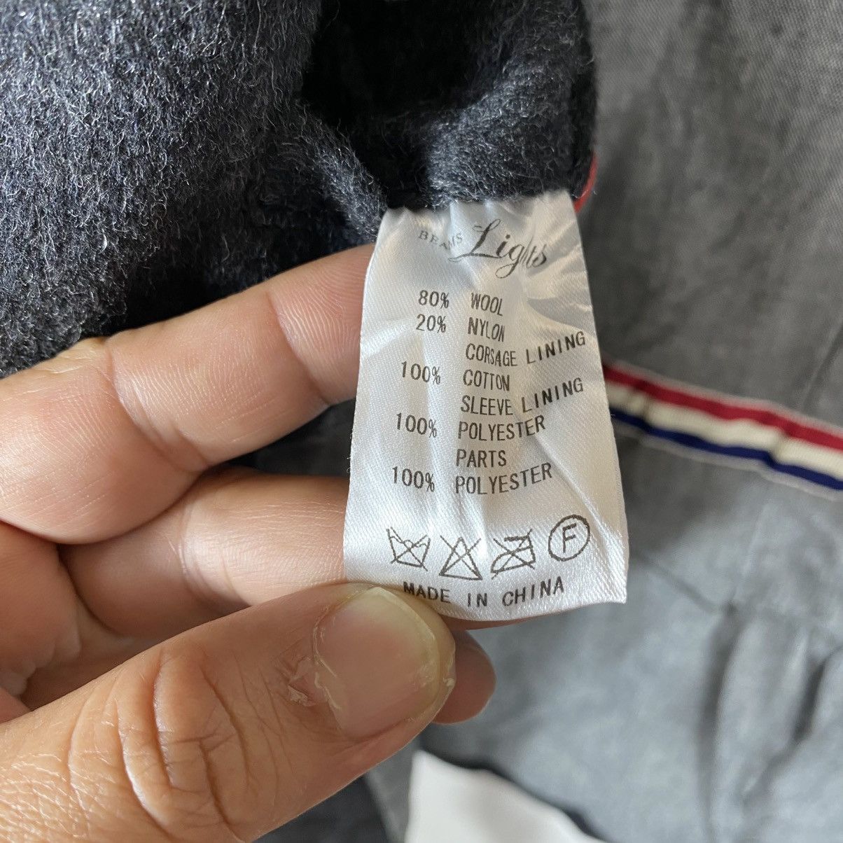 Beams Japan Beams Lights Italian Mtt Wool Blend Peacoat Size 44 (Fit M) Size US S / EU 44-46 / 1 - 12 Thumbnail