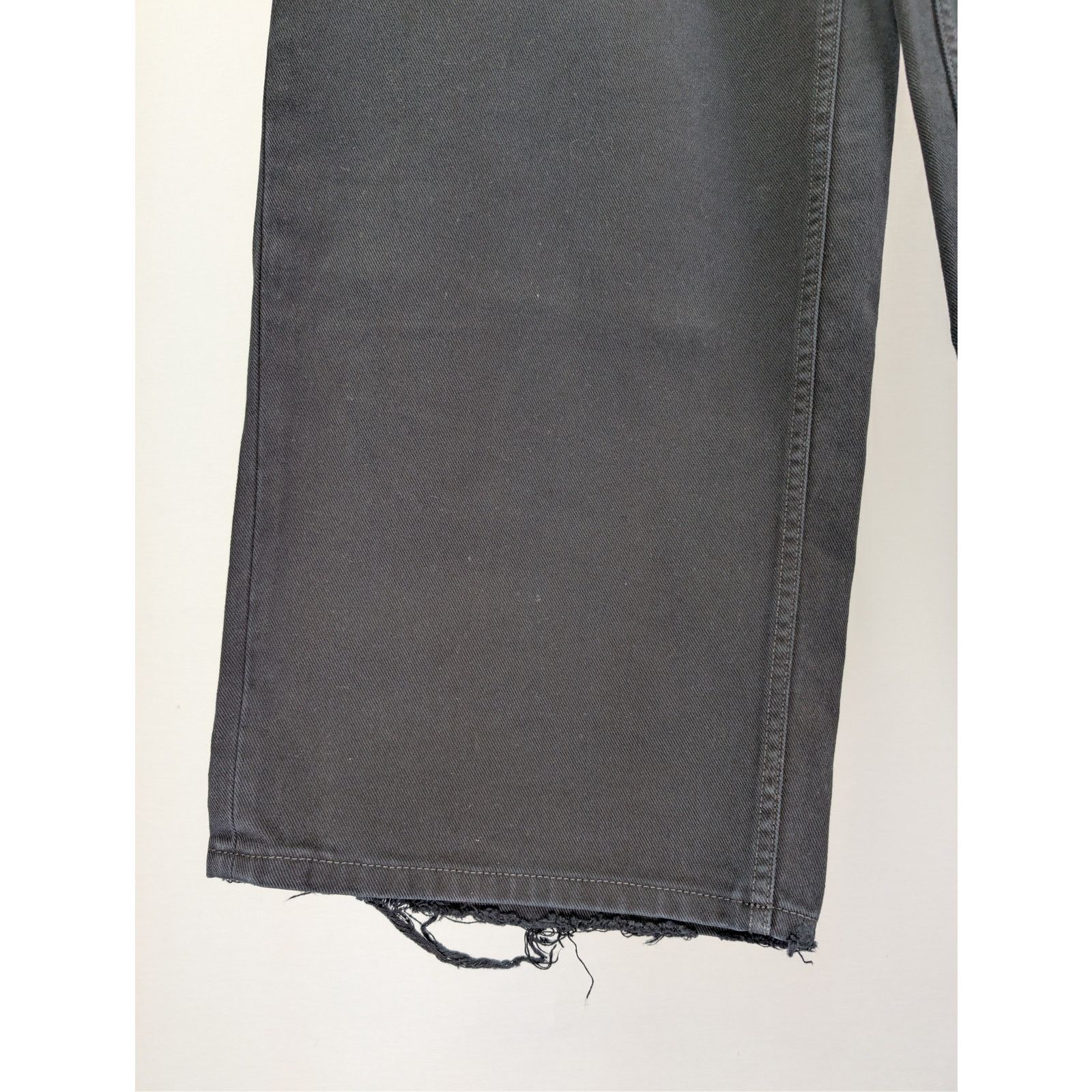 Balenciaga o1rshd1 Soft Black Left Hand Denim Patched Sweatpants Black Size US 32 / EU 48 - 9 Thumbnail