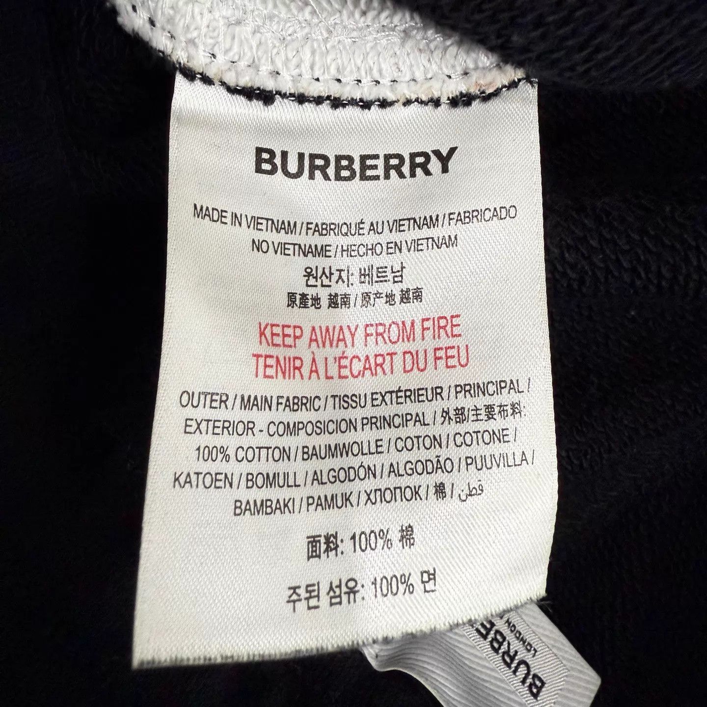 Burberry Burberry Black Check Paneled Track Pants XS Size 25" / US 0 / IT 36 - 4 Thumbnail