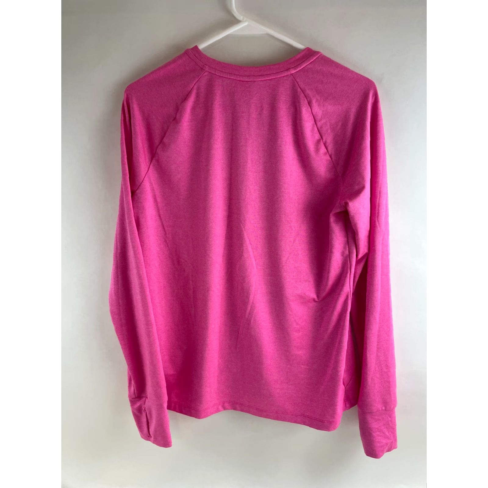 Athletic Works Athletic Works Shirt Women's Large Pink Heather Long Sleeve Round Neck T-Shirt Athletic Activewear Mens Womens Girls Size L / US 10 / IT 46 - 2 Thumbnail