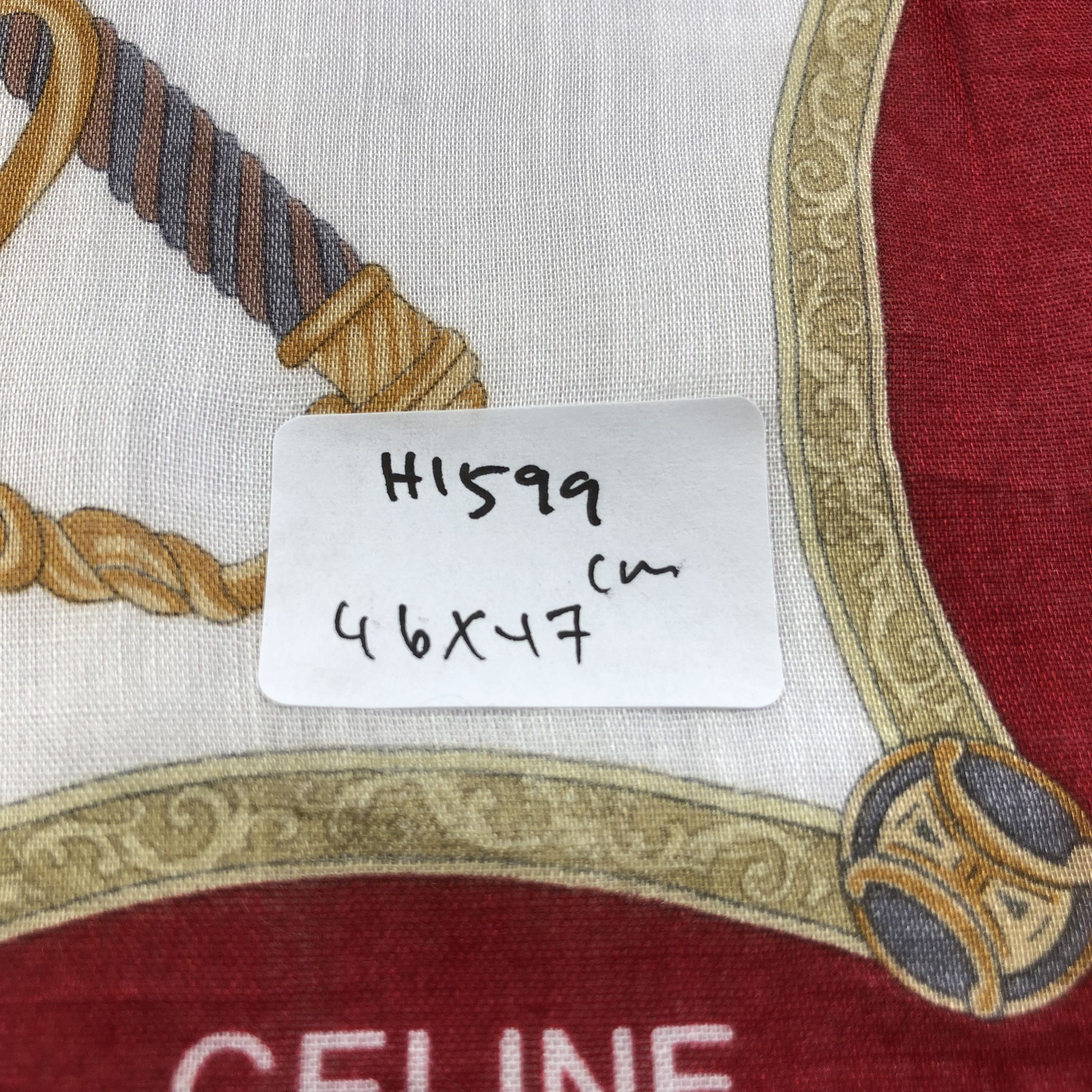 Celine Celine Handkerchief Neckerchief Bandana H1599 Size ONE SIZE - 7 Thumbnail