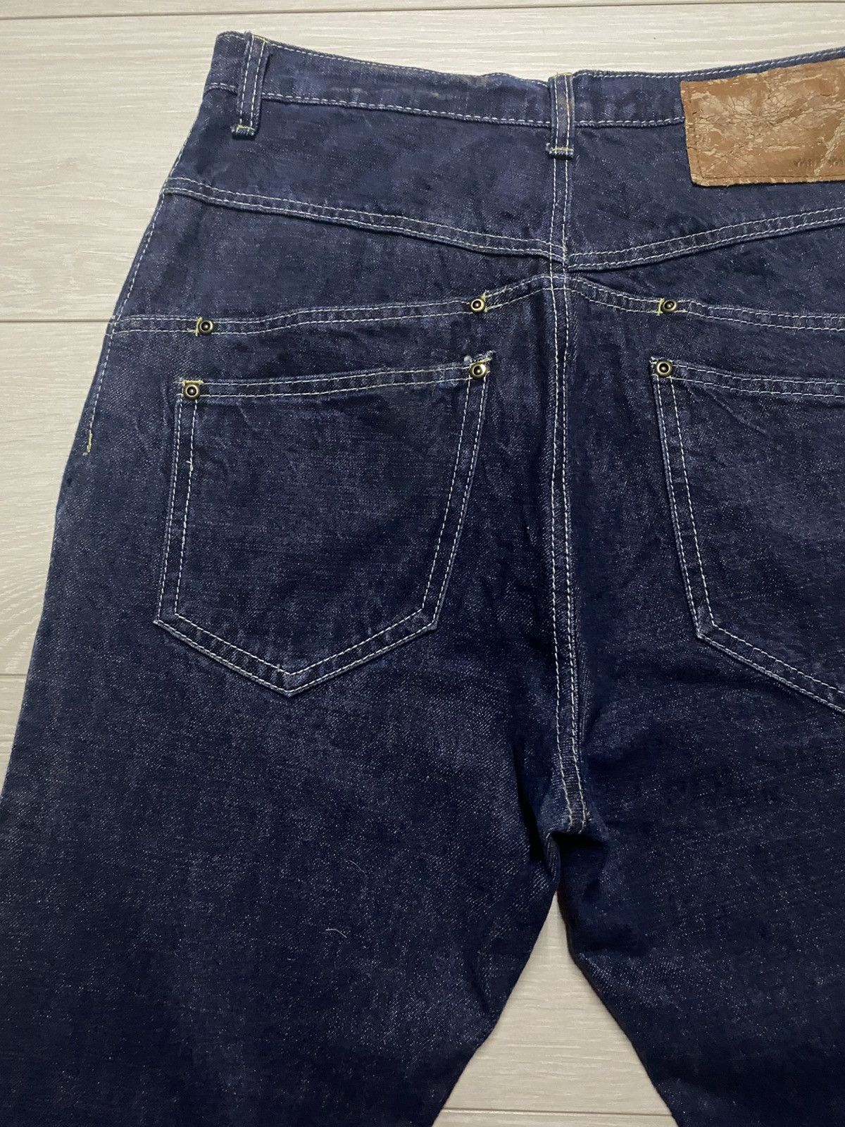 Issey Miyake Vintage Mili-mili Bush Pant Skinny Denim Size US 33 - 5 Thumbnail